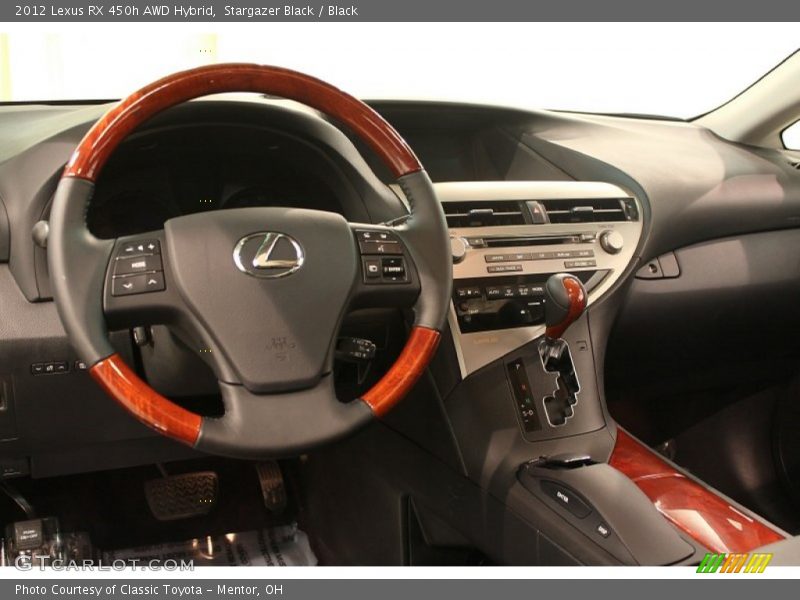 Dashboard of 2012 RX 450h AWD Hybrid