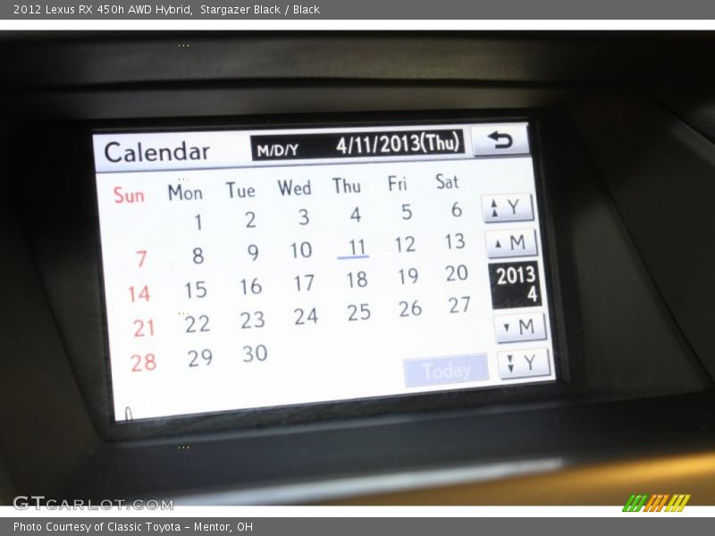 Stargazer Black / Black 2012 Lexus RX 450h AWD Hybrid