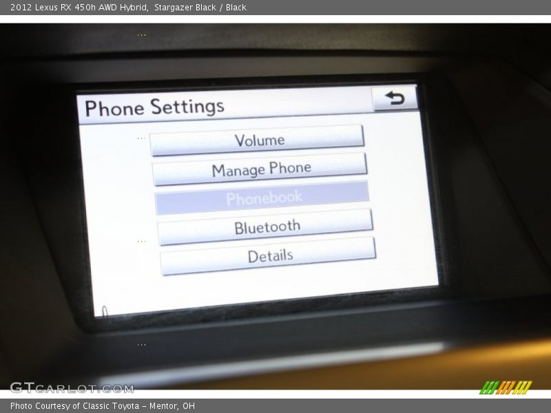 Stargazer Black / Black 2012 Lexus RX 450h AWD Hybrid