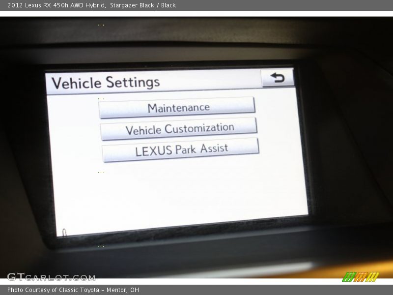 Stargazer Black / Black 2012 Lexus RX 450h AWD Hybrid