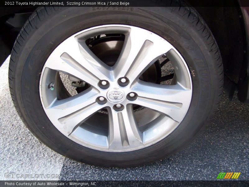 Sizzling Crimson Mica / Sand Beige 2012 Toyota Highlander Limited