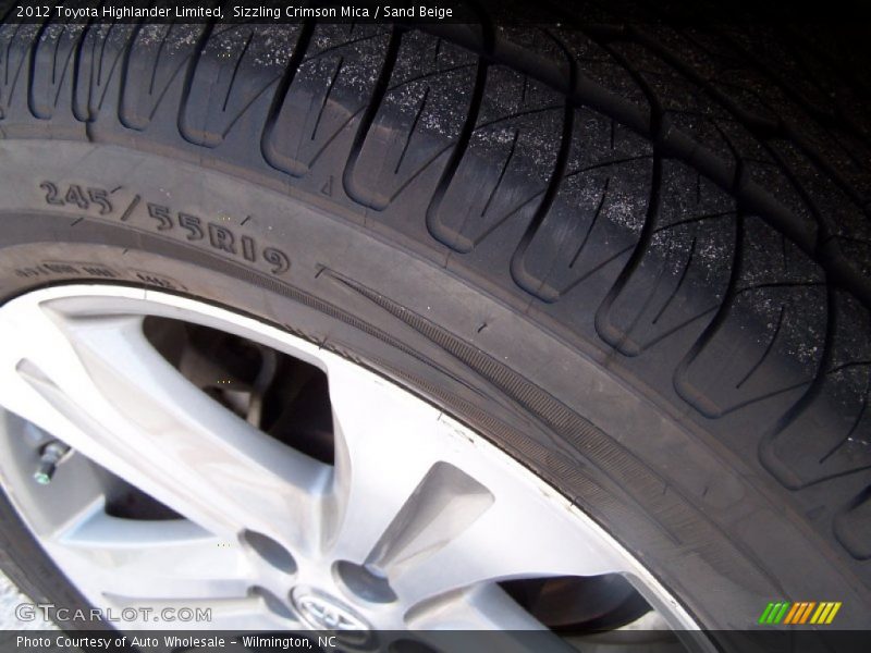 Sizzling Crimson Mica / Sand Beige 2012 Toyota Highlander Limited