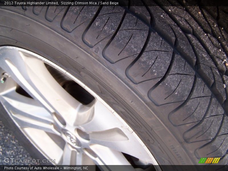 Sizzling Crimson Mica / Sand Beige 2012 Toyota Highlander Limited