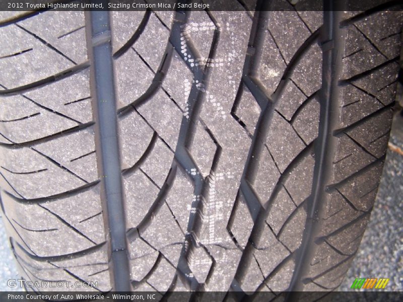Sizzling Crimson Mica / Sand Beige 2012 Toyota Highlander Limited