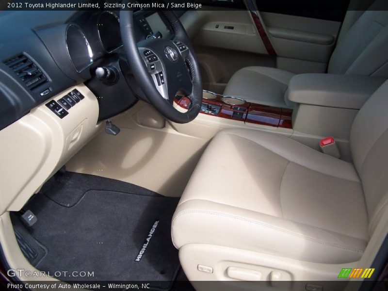 Sizzling Crimson Mica / Sand Beige 2012 Toyota Highlander Limited