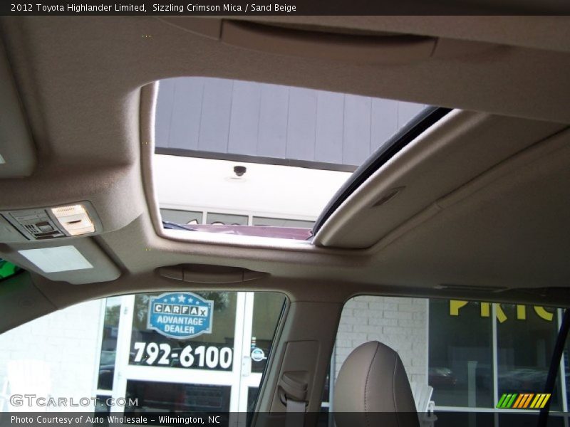 Sizzling Crimson Mica / Sand Beige 2012 Toyota Highlander Limited