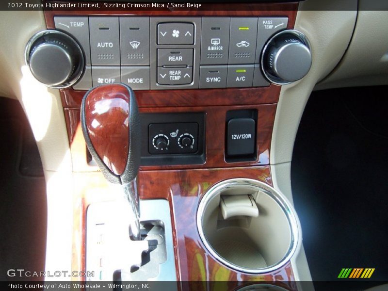 Sizzling Crimson Mica / Sand Beige 2012 Toyota Highlander Limited