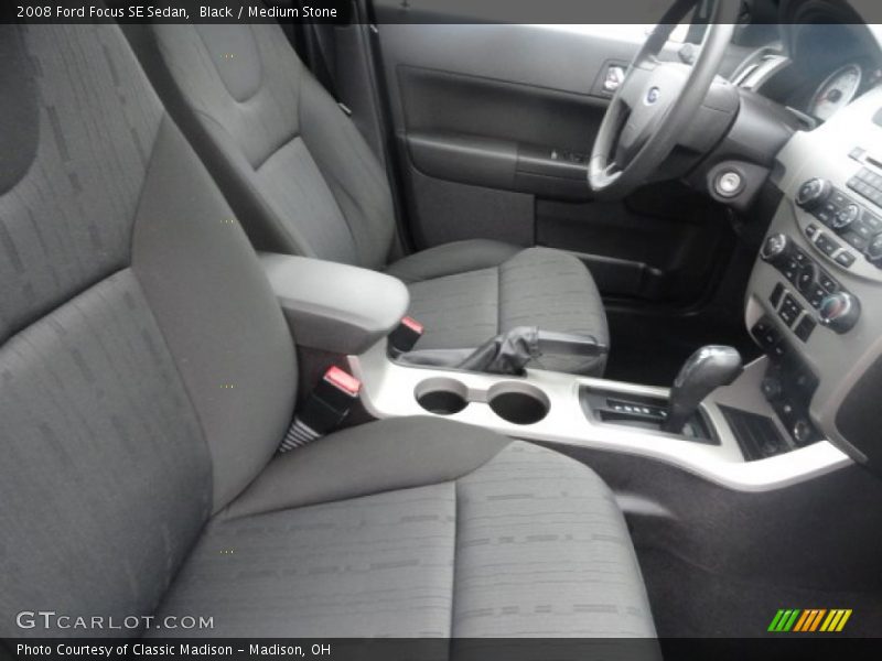 Black / Medium Stone 2008 Ford Focus SE Sedan