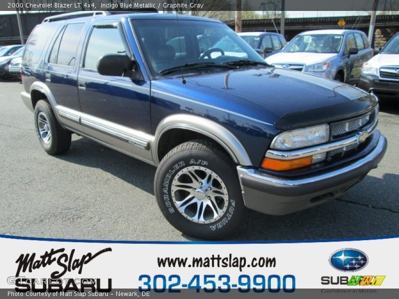Indigo Blue Metallic / Graphite Gray 2000 Chevrolet Blazer LT 4x4