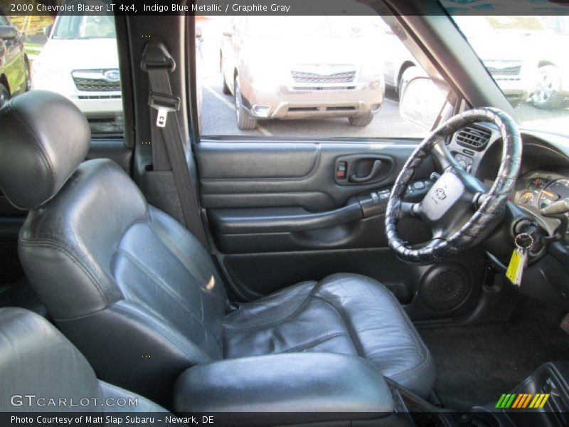Indigo Blue Metallic / Graphite Gray 2000 Chevrolet Blazer LT 4x4