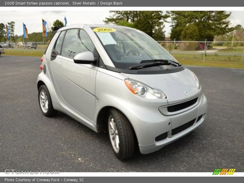 Front 3/4 View of 2008 fortwo passion cabriolet