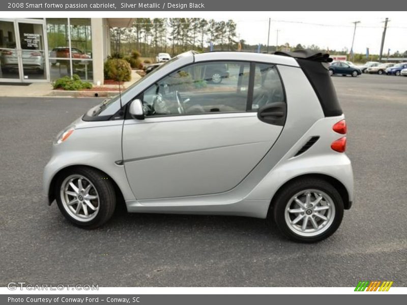 Silver Metallic / Design Black 2008 Smart fortwo passion cabriolet