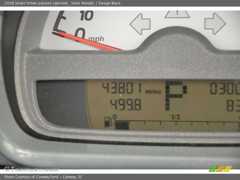 Silver Metallic / Design Black 2008 Smart fortwo passion cabriolet
