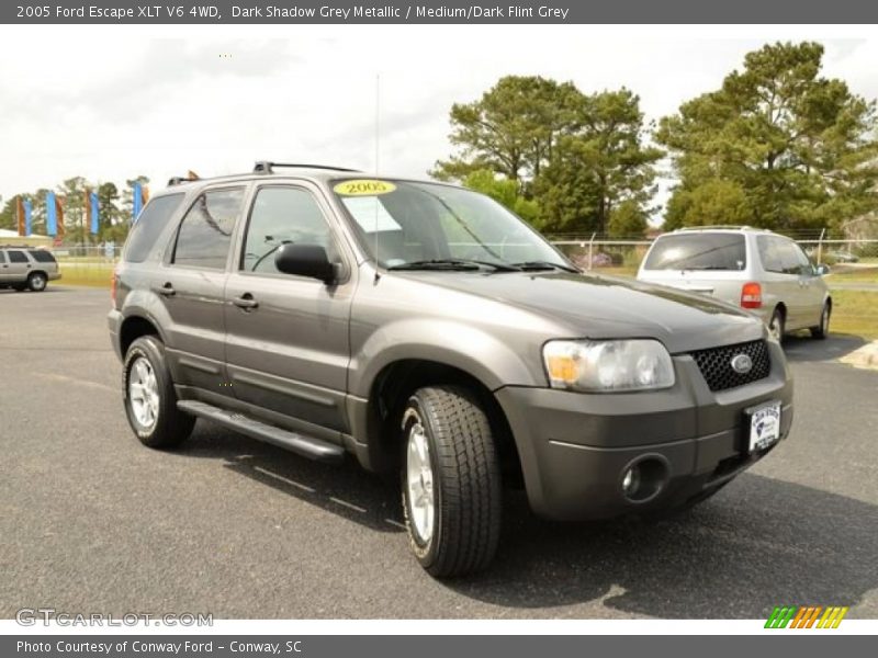 Dark Shadow Grey Metallic / Medium/Dark Flint Grey 2005 Ford Escape XLT V6 4WD