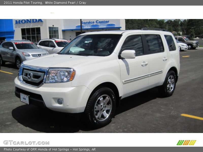 White Diamond Pearl / Gray 2011 Honda Pilot Touring