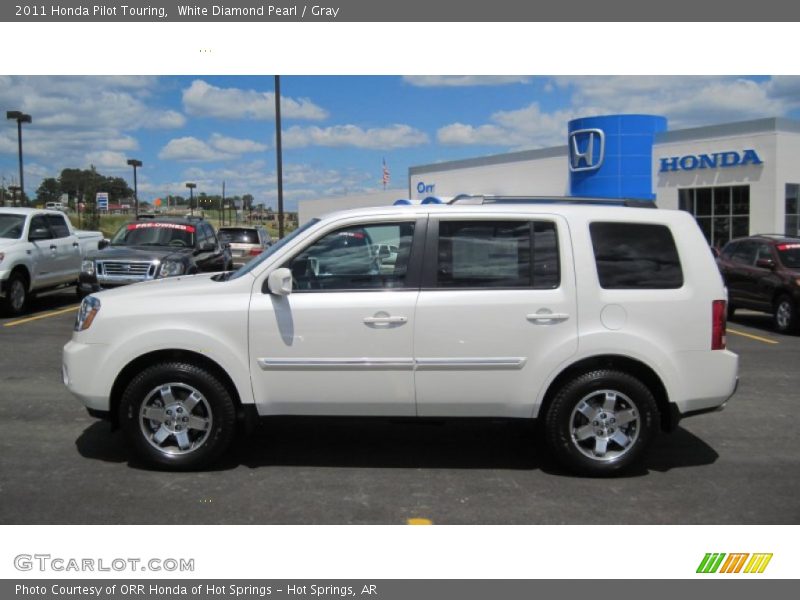 White Diamond Pearl / Gray 2011 Honda Pilot Touring