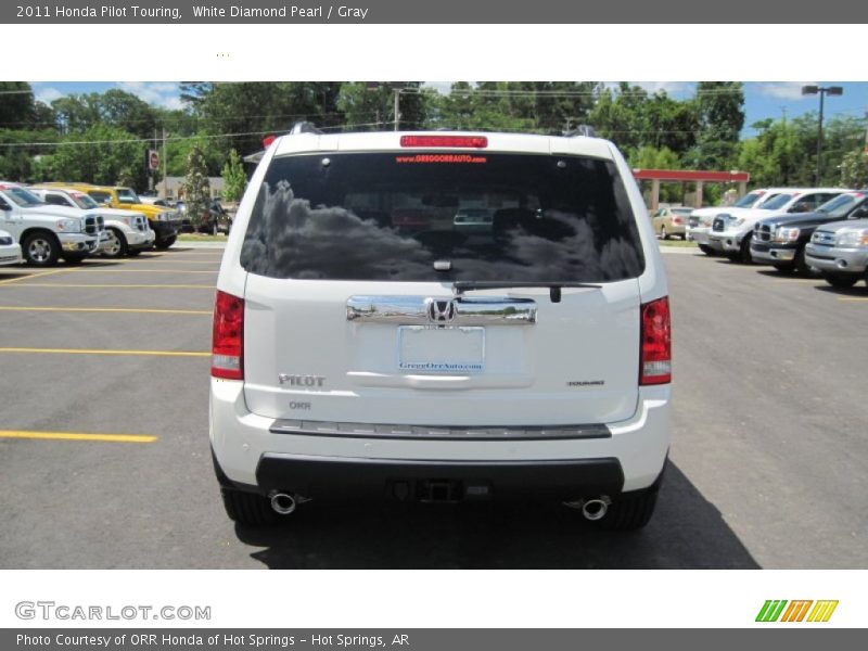 White Diamond Pearl / Gray 2011 Honda Pilot Touring