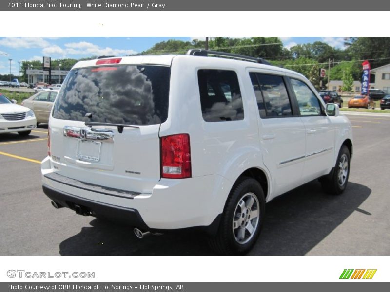 White Diamond Pearl / Gray 2011 Honda Pilot Touring