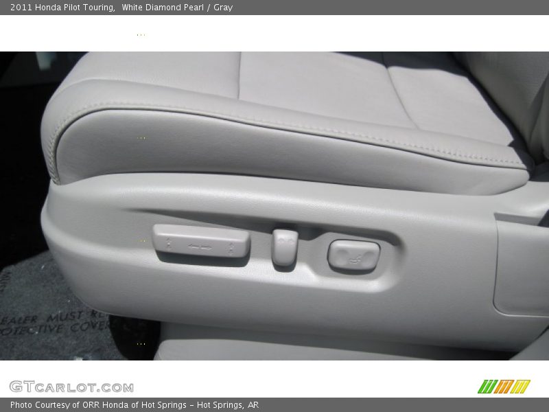 White Diamond Pearl / Gray 2011 Honda Pilot Touring