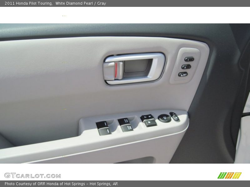 White Diamond Pearl / Gray 2011 Honda Pilot Touring