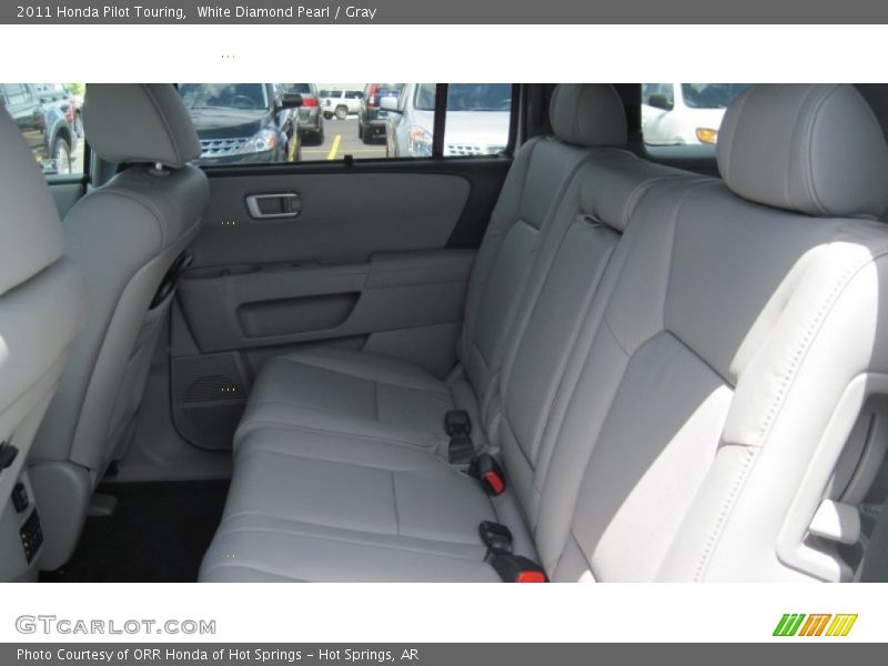 White Diamond Pearl / Gray 2011 Honda Pilot Touring