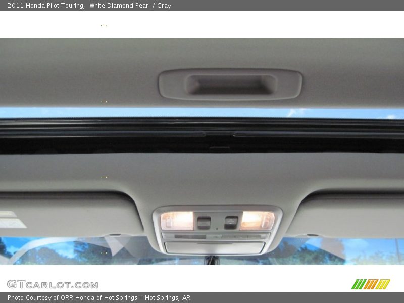 White Diamond Pearl / Gray 2011 Honda Pilot Touring