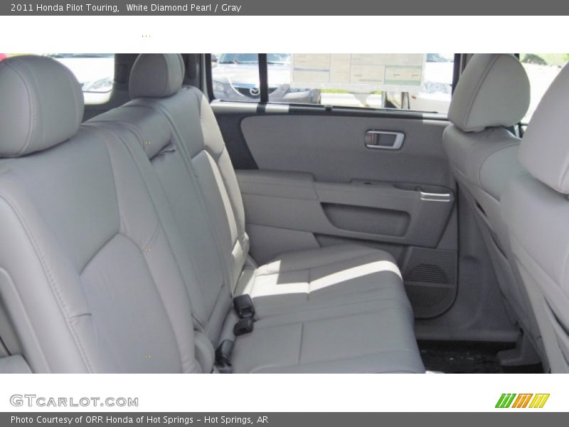 White Diamond Pearl / Gray 2011 Honda Pilot Touring