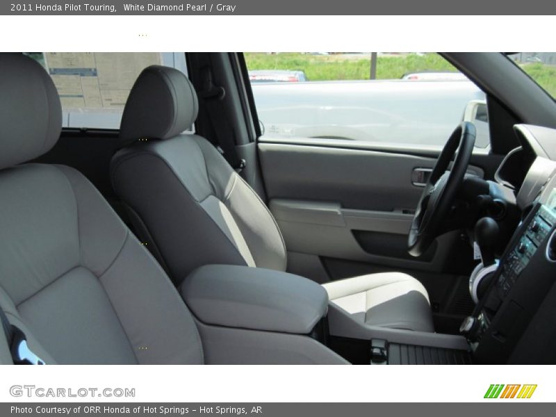 White Diamond Pearl / Gray 2011 Honda Pilot Touring