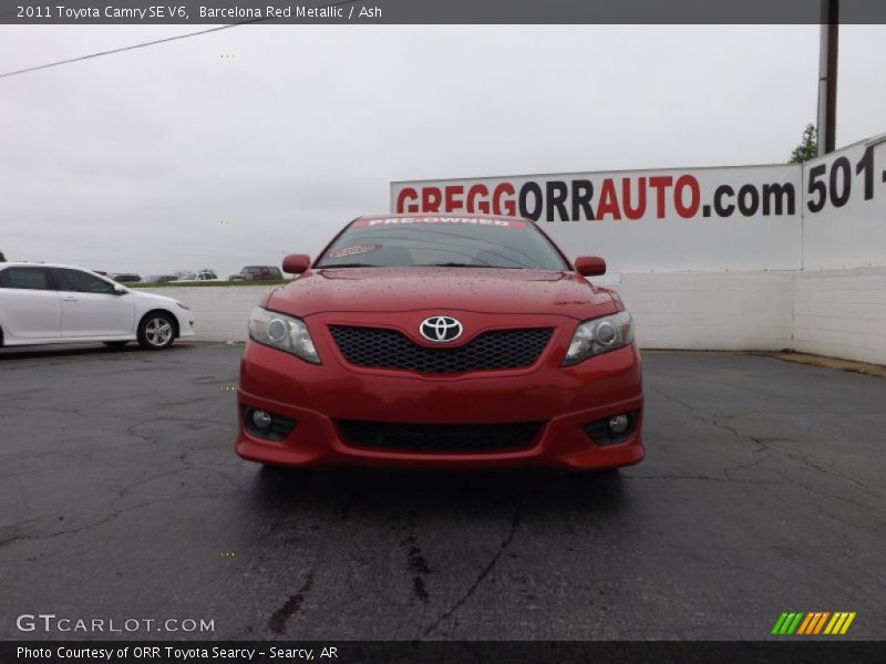 Barcelona Red Metallic / Ash 2011 Toyota Camry SE V6