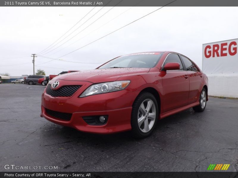 Barcelona Red Metallic / Ash 2011 Toyota Camry SE V6