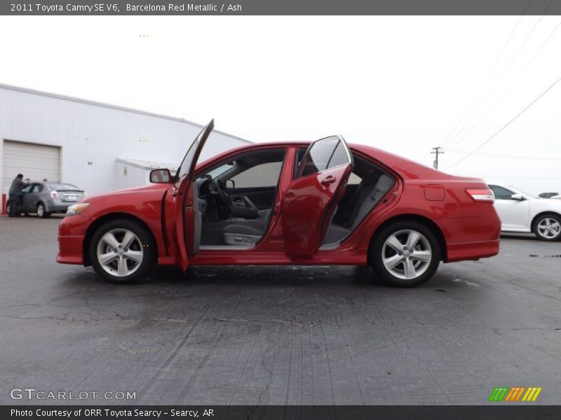 Barcelona Red Metallic / Ash 2011 Toyota Camry SE V6
