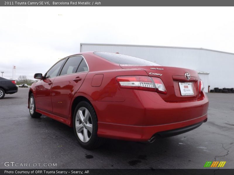 Barcelona Red Metallic / Ash 2011 Toyota Camry SE V6