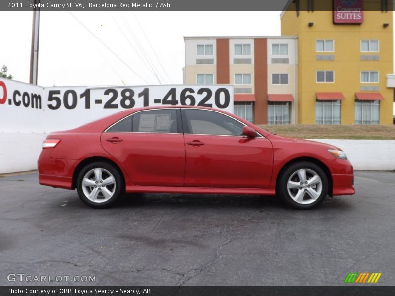 Barcelona Red Metallic / Ash 2011 Toyota Camry SE V6