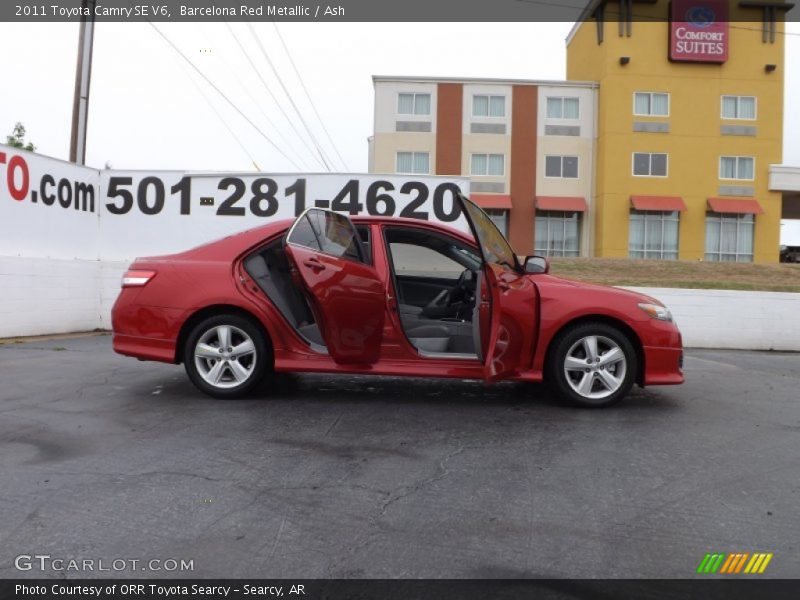 Barcelona Red Metallic / Ash 2011 Toyota Camry SE V6