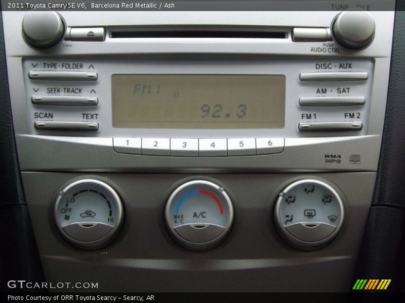 Barcelona Red Metallic / Ash 2011 Toyota Camry SE V6