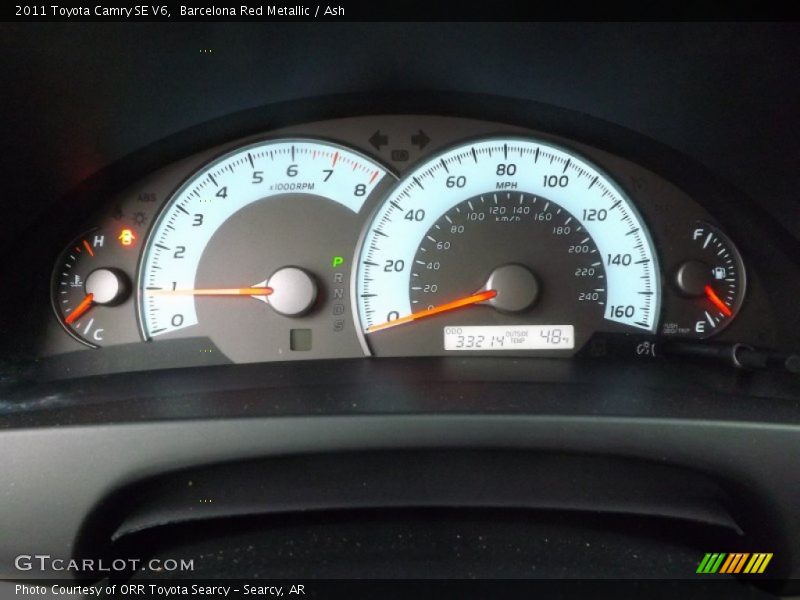 Barcelona Red Metallic / Ash 2011 Toyota Camry SE V6