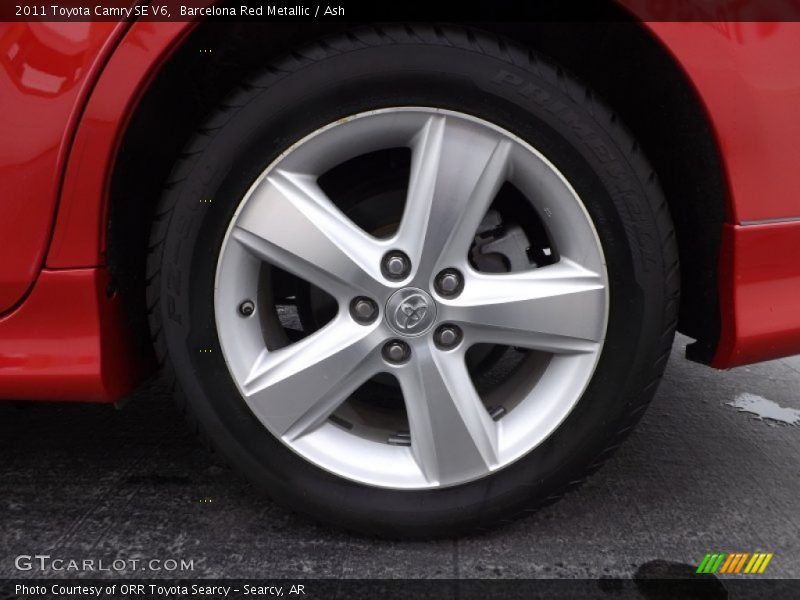 Barcelona Red Metallic / Ash 2011 Toyota Camry SE V6