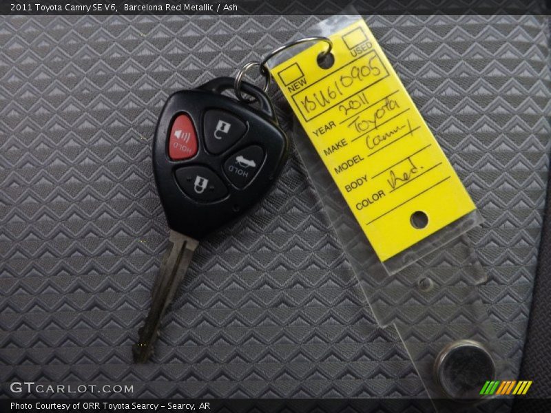 Barcelona Red Metallic / Ash 2011 Toyota Camry SE V6
