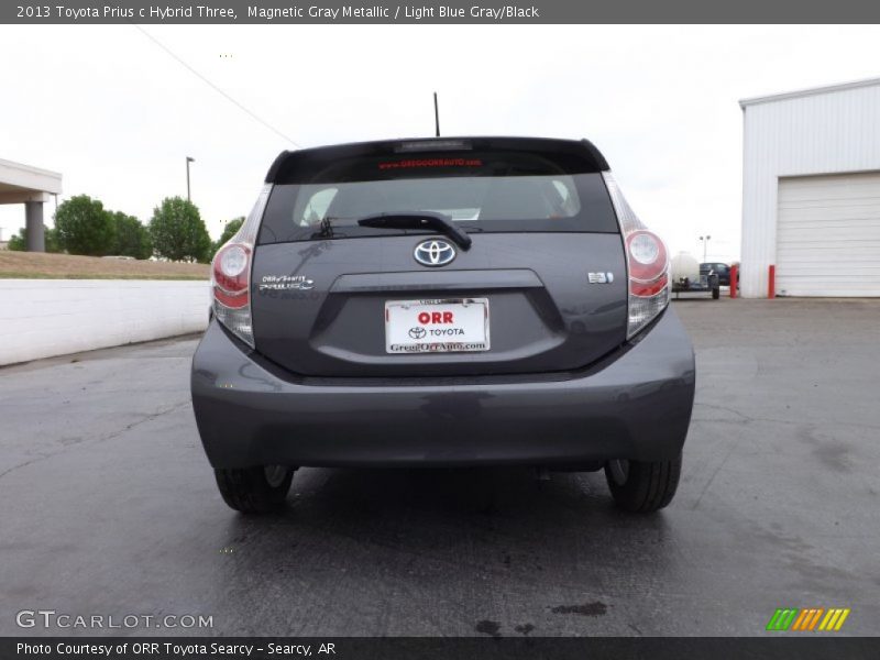 Magnetic Gray Metallic / Light Blue Gray/Black 2013 Toyota Prius c Hybrid Three