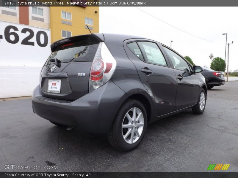 Magnetic Gray Metallic / Light Blue Gray/Black 2013 Toyota Prius c Hybrid Three