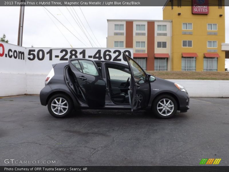 Magnetic Gray Metallic / Light Blue Gray/Black 2013 Toyota Prius c Hybrid Three