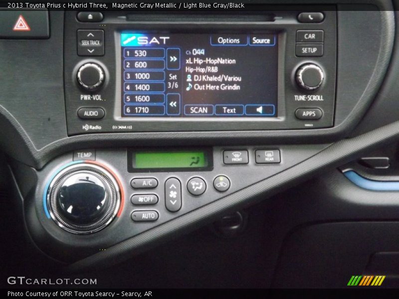 Controls of 2013 Prius c Hybrid Three