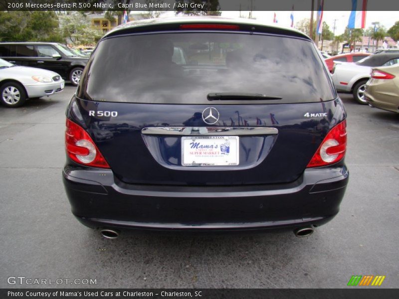 Capri Blue Metallic / Ash Grey 2006 Mercedes-Benz R 500 4Matic