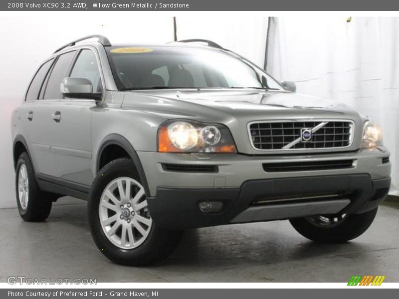 Willow Green Metallic / Sandstone 2008 Volvo XC90 3.2 AWD