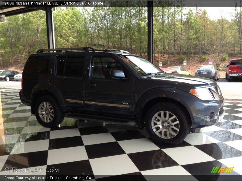Silverton Blue / Graphite 2008 Nissan Pathfinder LE V8