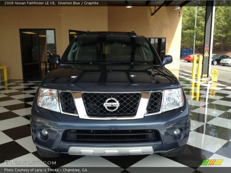 Silverton Blue / Graphite 2008 Nissan Pathfinder LE V8