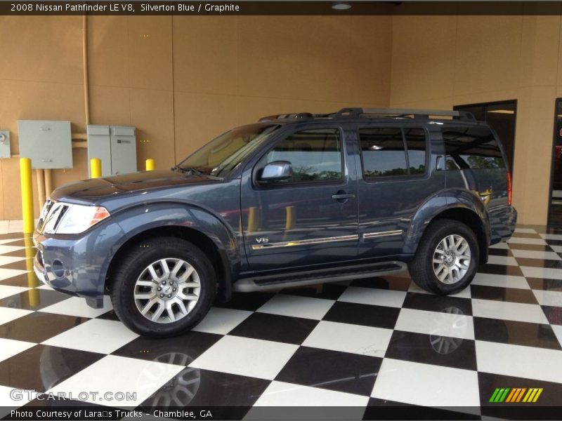 Silverton Blue / Graphite 2008 Nissan Pathfinder LE V8