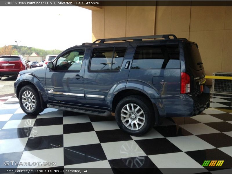 Silverton Blue / Graphite 2008 Nissan Pathfinder LE V8