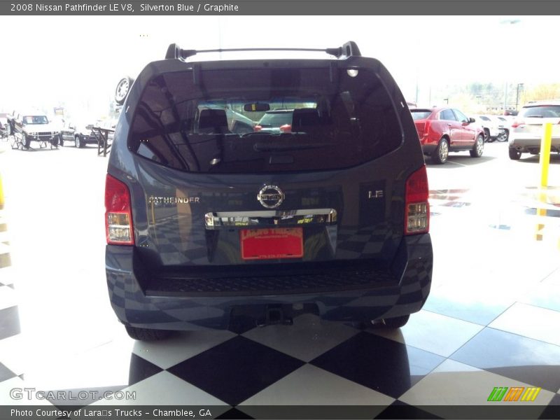 Silverton Blue / Graphite 2008 Nissan Pathfinder LE V8