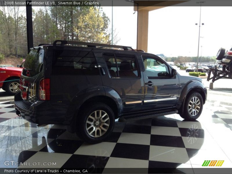 Silverton Blue / Graphite 2008 Nissan Pathfinder LE V8